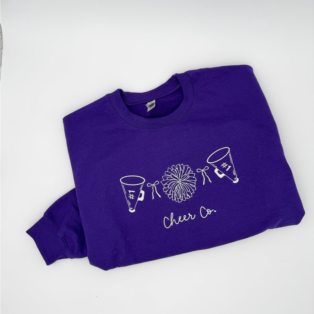 Purple Cheer Co. Graphic Kids Sweatshirt